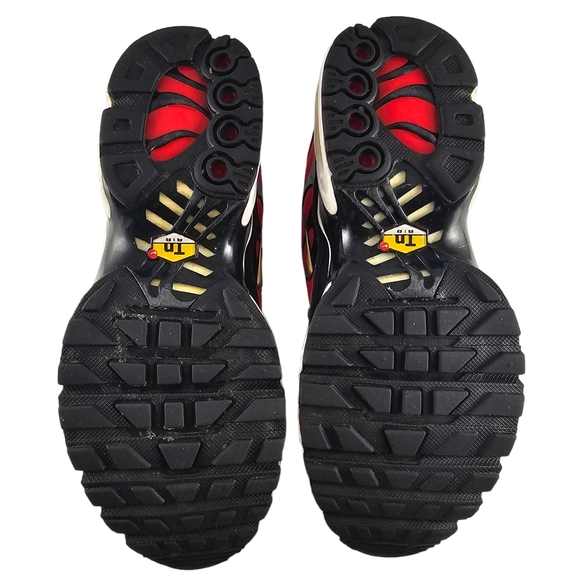 Nike Air Max Plus Red Gold Black Sneaker Running Shoes Women's Size 5.5 - Picture 7 of 16